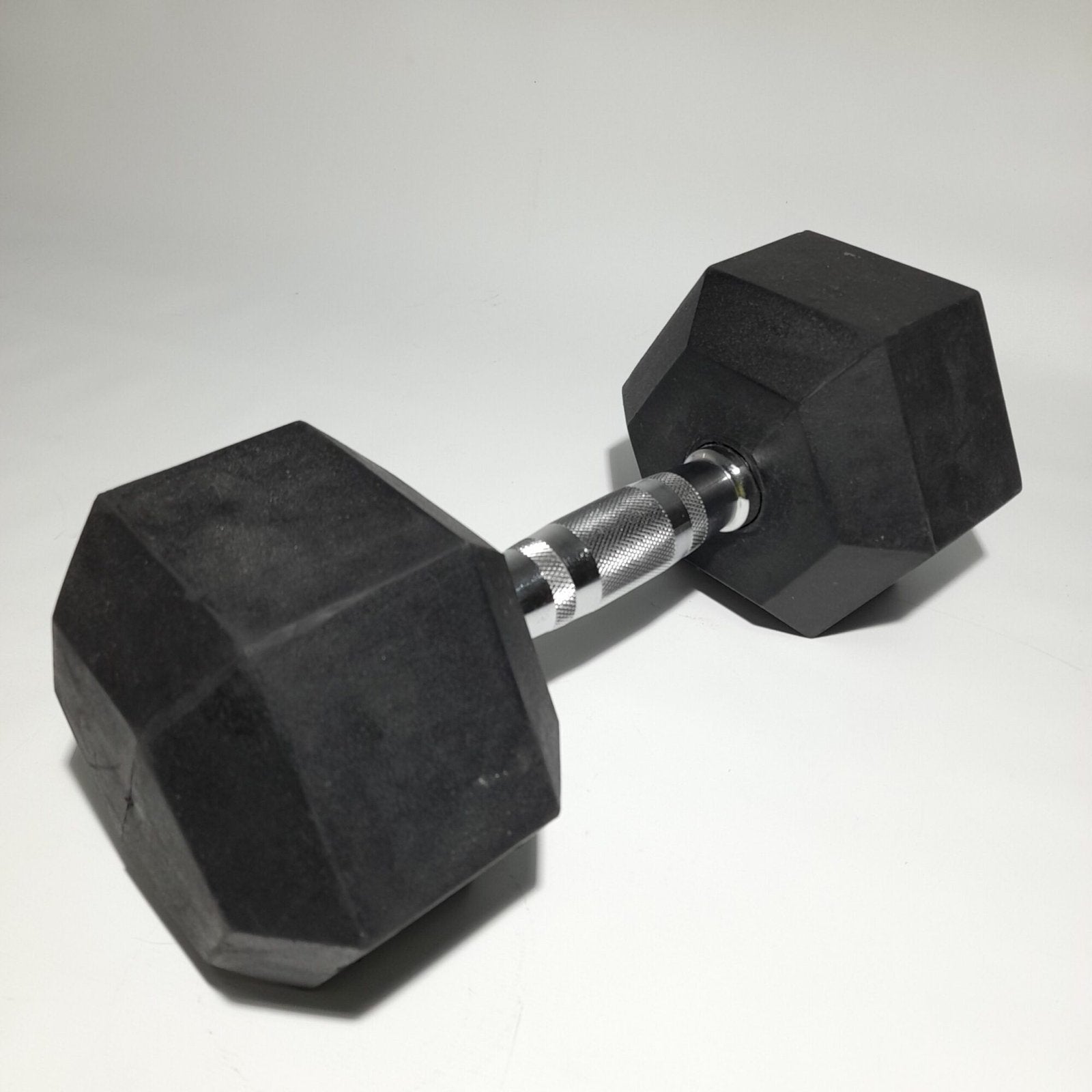 Mancuerna Hexagonal Importada 12.5kg c/manubrio cromado