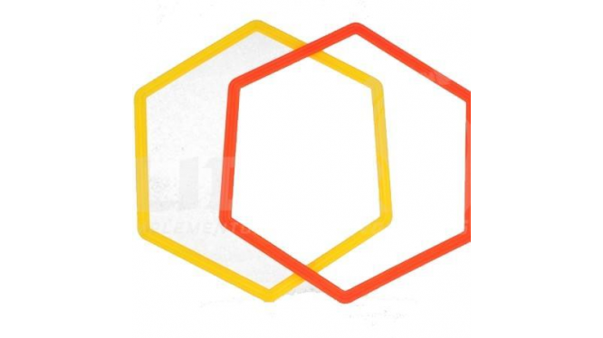 Hexágono De Coordinación con flejes plásticos