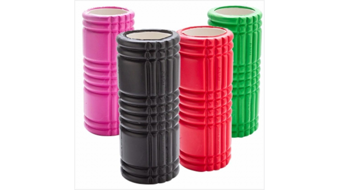 Rollo Para Pilates 36 cm x 15 cm ranurado y hueco, con goma eva