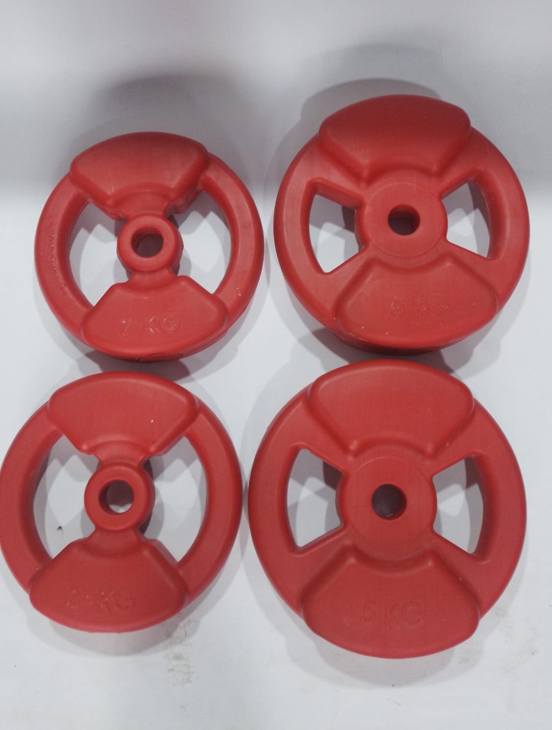 2 discos de 5 kg  / 2 discs de 2.5