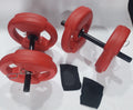 2 MANCUERNAS + 4 DISCOS DE 2.5 + 1 PAR DE GUANTES