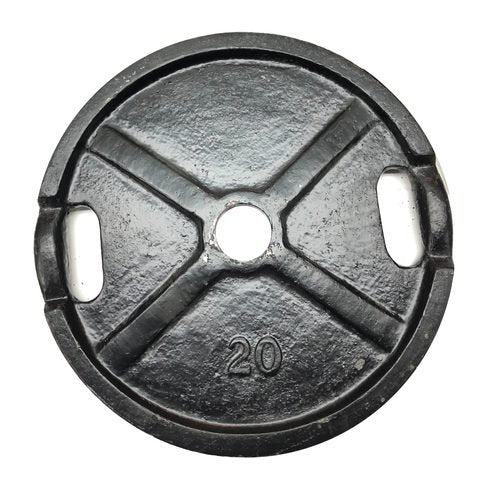 Disco De Fundición 20 kg | Olímpico (con agarre)