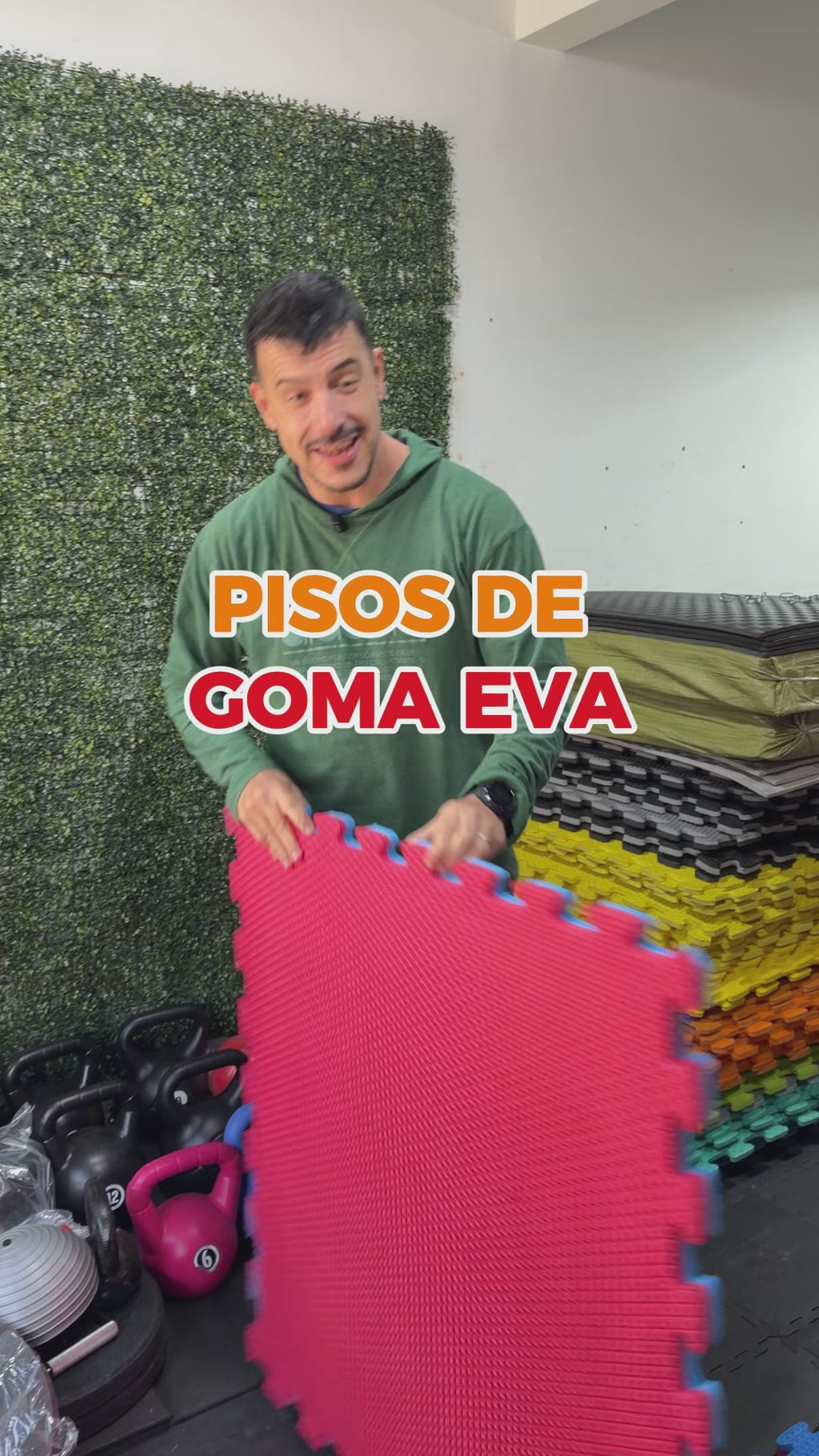 Piso de Goma Encastrable | 1m x 1m x 23mm