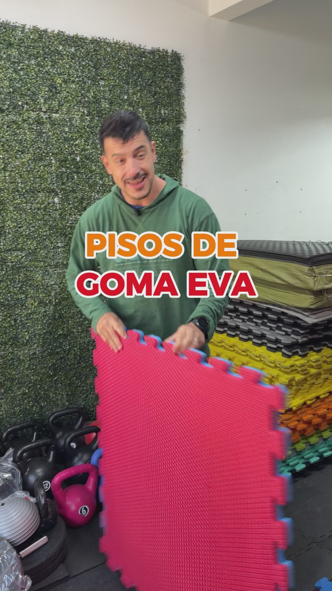 Piso de Goma Encastrable | 1m x 1m x 23mm