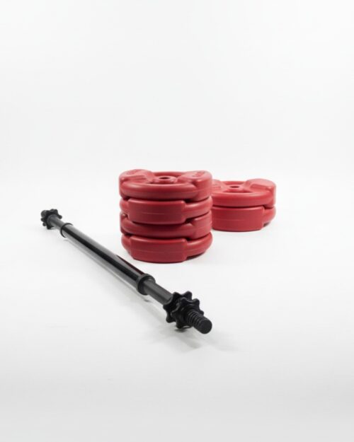 KIT BARRA Y MANCUERNAS DESMONTABLE + 20 KG
